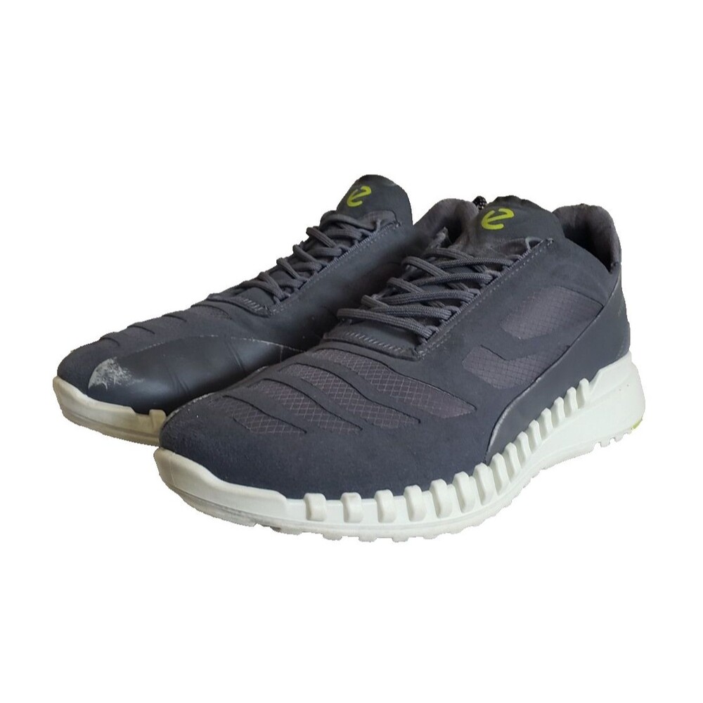 Ecco‎ Men's Zipflex Breathru Hydromax Lace Sneaker Phorene Footbed Shoe Size 7.5